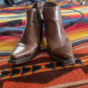 Womens Ariat Brown Leather Ankle Boots